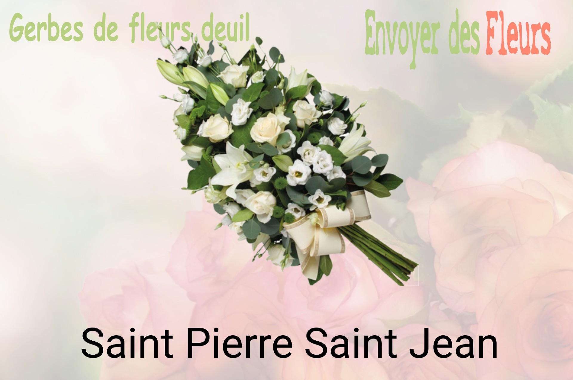 Gerbe de fleurs de deuil livrée à Saint-Pierre-Saint-Jean